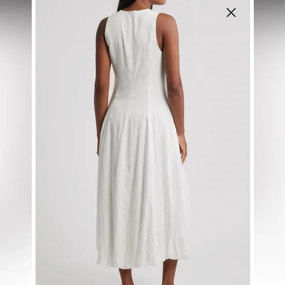 Mango Sleeveless Bubble Hem Midi Dress - Picture 4 of 11